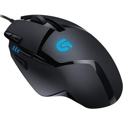 319797 - LOGITECH Maus për lojëra G402 Hyperion Fury me sensor optik 4K DPI, 8 butona të programueshëm, Buton ndërrimi DPI, Procesor ARM 32-bit, i lehtë, PC/Mac