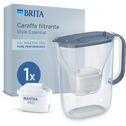 246434 - BRITA Bronzë Uji me Filtër Stil, 2.4l, përfshirë 1x MAXTRA PRO, LED Smart, përshtatet në frigorifer
