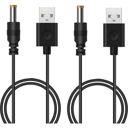 269123 - Blueshaweu Kabllo karikimi USB në DC, i pajtueshëm me LOVENSE Domi 2 (i zi+i zi)