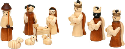 223008 - DEKOHELDEN24 - Figura druri të lindjes si një set prej 10 figurash, dimensionet G/G/L: 1.7 x 2.8 x 5 cm