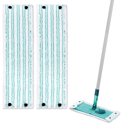 248476 - LEIFHEIT 2 mbulesa mopi për mopin Clean Twist M Micro Duo, 33x15cm, mbulesë zëvendësuese, sistem klikimi, leckë pastrimi mikrofibre