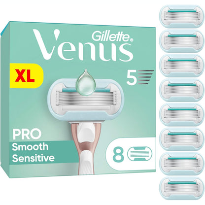 298400 - GILLETTE Brisqe rroje Venus Pro Smooth Sensitive - 8 tehe zëvendësuese