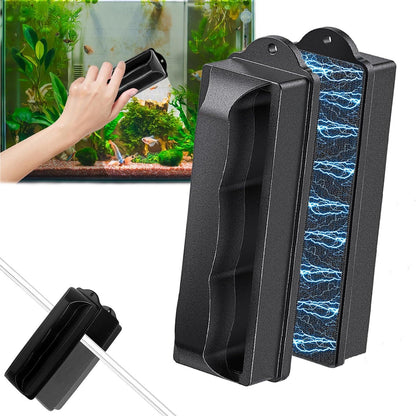 224410 - RXKFIGX Pastrues Magnetik Akuariumi, Sfungjer Qelqi, Pastrues i Fortë Magnetik, Furçë Magnetike për Akuariume Peshqish