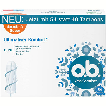 318519 - QOFTË ProComfort Plus 54 copë, tamponë për ditë me ngërçe, sipërfaqe SilkTouch, teknologji Dynamic Fit