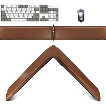 267044 - MBËSHTETËSE PËR KYÇIN E DORËS DHE TASTIERË PREJ LËKURE PU MAIDERN, SET ME SHKUMË MEMORIEJE PËR KOMPJUTER, LAPTOP, MAC, LOJËRA DHE ZYRË, KAFE