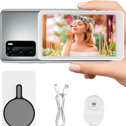 266434 - Monitor pa tel për selfie, ekran magnetik 4.02 inç, 1800 mAh, i pajtueshëm me iPhone dhe Android