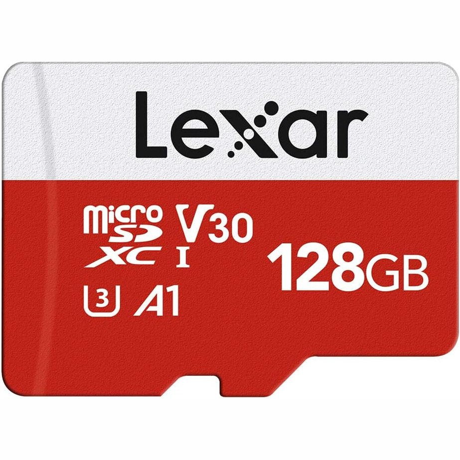 274047 - Lexar Kartë Micro SD 128GB me adaptor, Shpejtësi leximi deri në 100 MB/s, UHS-I, U3, A1, V30, C10, Kartë SD microSDXC 4K UHD për kamerë, Smartphone