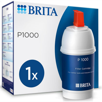 208378 - BRITA P1000 - Fisheku i Filtrit të Ujit për Rubinet - Zvogëlon Gëlqeren, Klorin, Plumbin, Bakrin - Kapaciteti 1200L