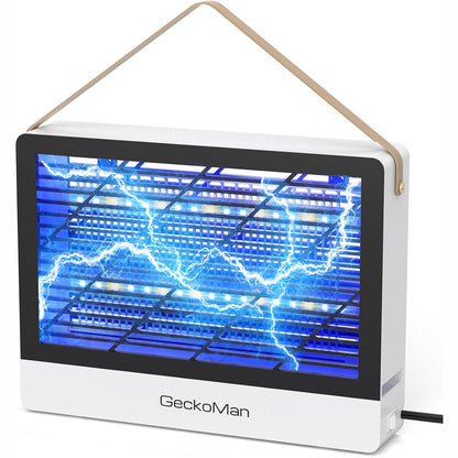 292851 - VRASËS INSEKTESH GECKOMAN LED, Kurth elektrik mizash, Kurth mushkonjash për ambiente të mbyllura, llambë mushkonjash, 10 vjet funksionim, vrasje e menjëhershme me tension të lartë