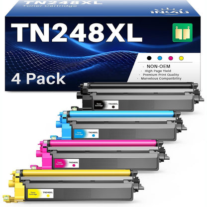 266241 - Brother Toneri TN248XL, i pajtueshëm me TN248CMYK TN248VAL TN248XLBK TN248C TN248M TN248Y për HL-L3240CDW HL-L3220CW HL-L3220CWE HL-L3215CW DCP-L3515CDW MFC-L3740CDW