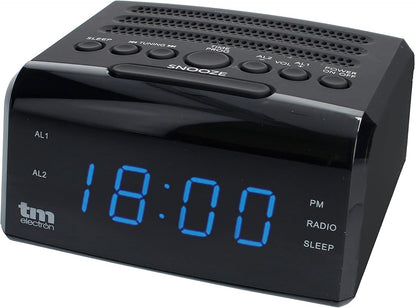 228259 - TM ELECTRON - Radio me orë alarmi dixhitale PLL, e zezë