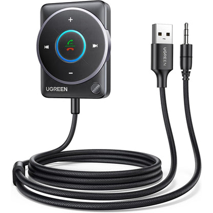 309044 - UGREEN Marrës Bluetooth Aux 5.4, buton shumëfunksional, dritë ambienti RGB