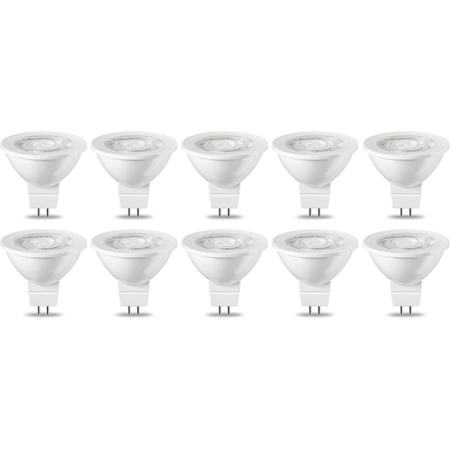 215117 - AMAZON BASICS Llampa LED, GU5.3/MR16, 4.5 W (ekuivalente me një llambë inkandeshente 35 W), e bardhë e ngrohtë, pa errësim, pako me 10 copë