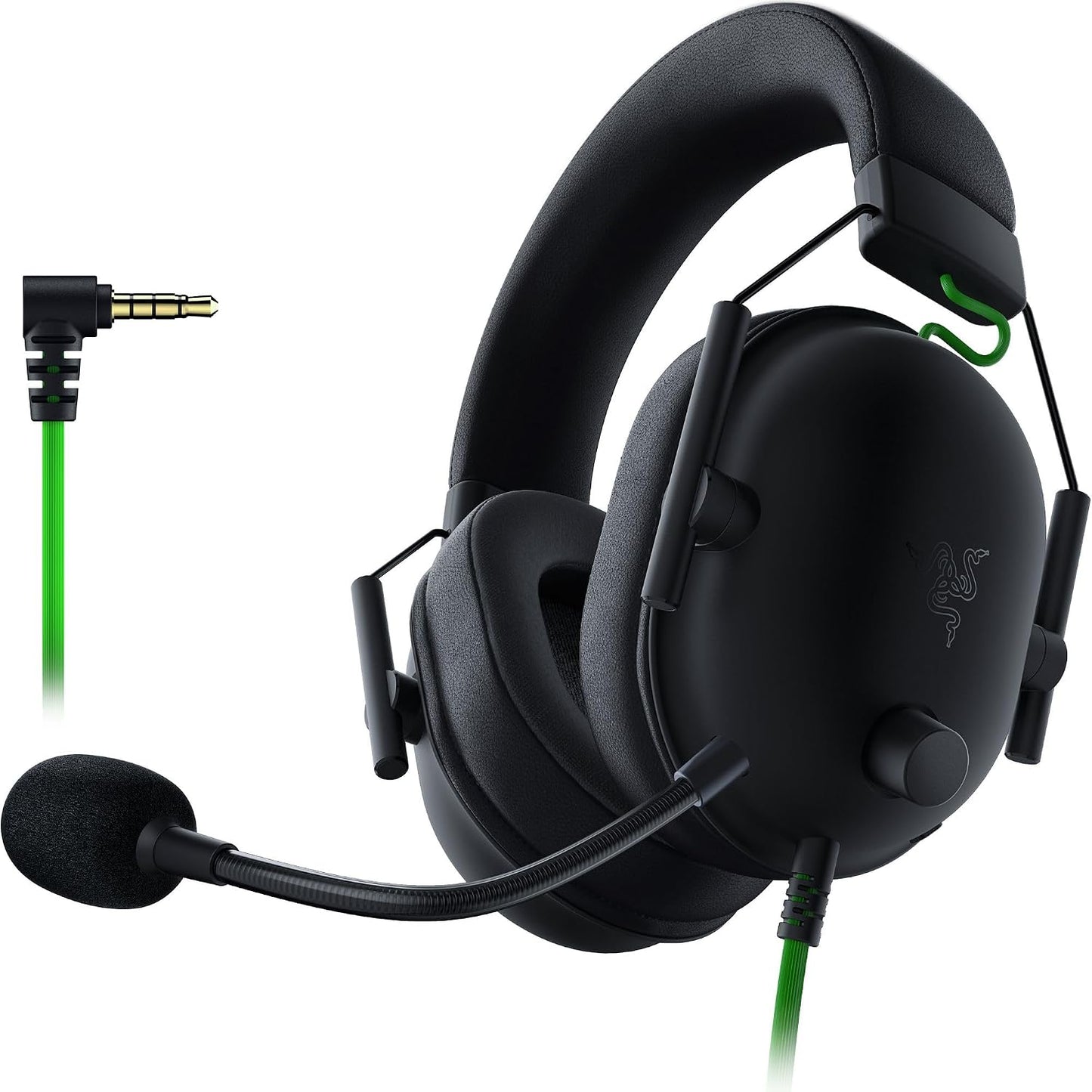 273001 - RAZER BlackShark V2 X - Kufje Sportive Elektronike me Tel për Shumë Platforma (Drejterë Triforce 50 mm, anulim pasiv i avancuar i zhurmës, tingull rrethues 7.1, mikrofon kardioid) E zezë