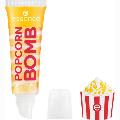 298818 - essence shkëlqyes buzësh POPCORN BOMB, Nr. 01 - 10 ml - Vegan, pa parabene