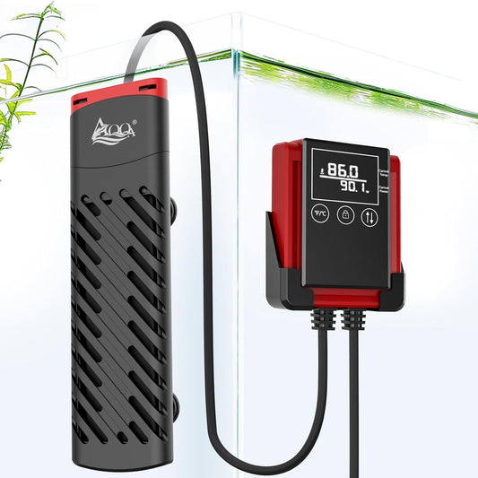 231456 - AQQA Ngrohës Akuariumi PTC 800W me Termostat, Temperaturë e Rregullueshme, Ekran Kontrollues LED, për 300-880L