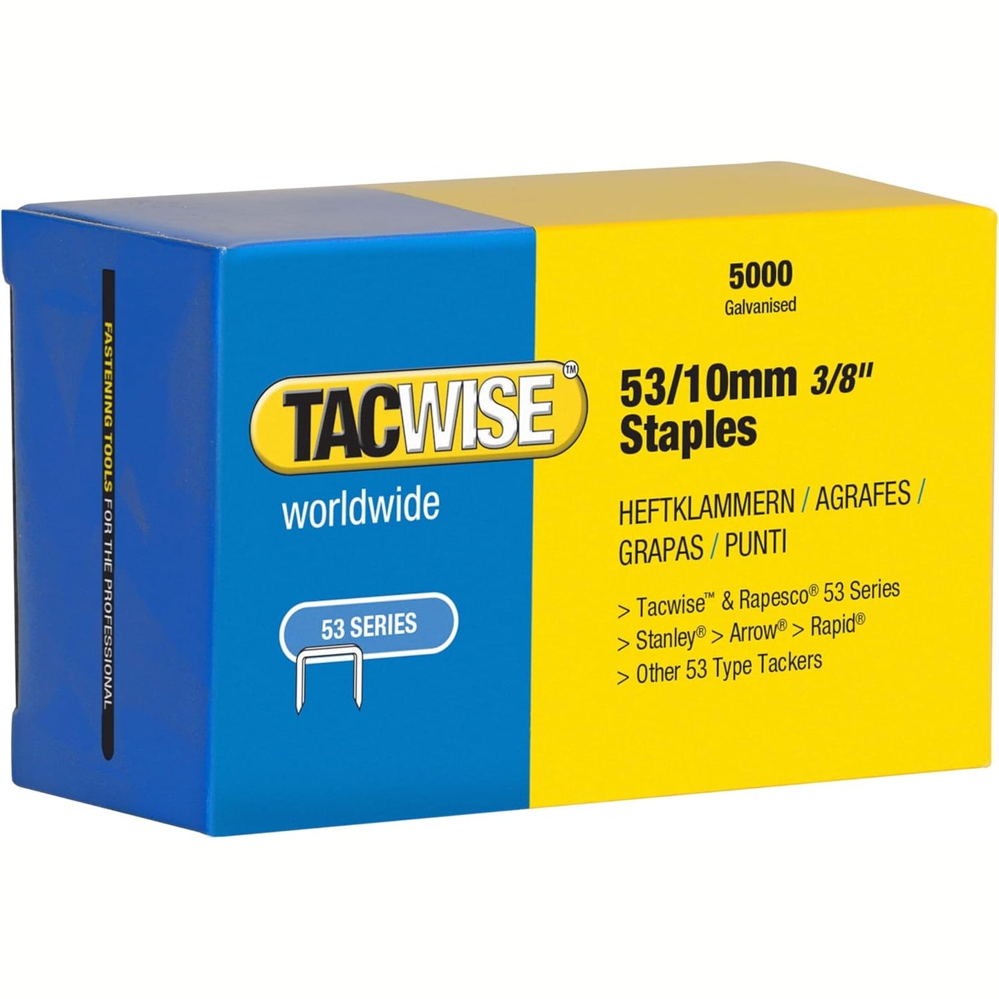 322703 - TACWISE Kapëse të galvanizuara Tipi 53/10 mm, 5000 copë