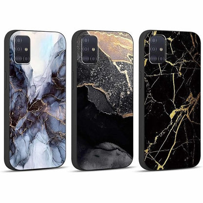 267351 - FOONARY Mbrojtëse për Samsung Galaxy A54 5G 6.4", 3 copë, silikon ultra i hollë, rezistente ndaj goditjeve, mermer 02