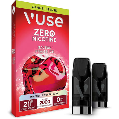 301274 - VUSE - Kapsula Intense Range, Akull me Luleshtrydhe, Pako me 2, deri në 1000 thithje për kapsulë, kompatibile me cigaret elektronike Vuse, pa nikotinë, 2.0 ml lëng elektronik