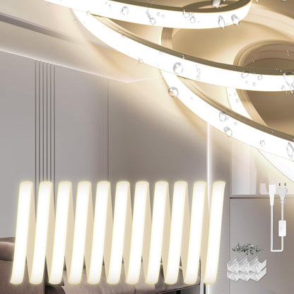 255663 - SUCIKORIO Shirit LED Neon 5m, Silikon, IP65, i bardhë natyral, 4000K, 10mm, 230V