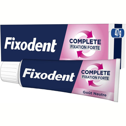 319035 - FIXODENT Krem ngjitës me aromë neutrale për proteza totale dhe të pjesshme, 47ml
