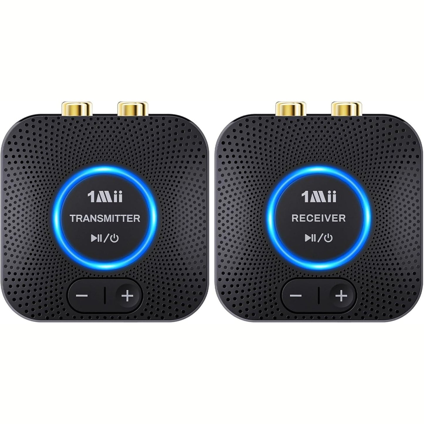 266319 - 1MII Marrës Transmetues Audio Pa Tel për TV, Set Marrës Transmetuesi Audio Pa Tel me Rreze të Gjatë 2.4GHz për TV/PC në Stereo Shtëpie/Altoparlantë Aktivë/Amplifikator, Adaptues Audio 3.5mm/RCA me Latencë të Ulët