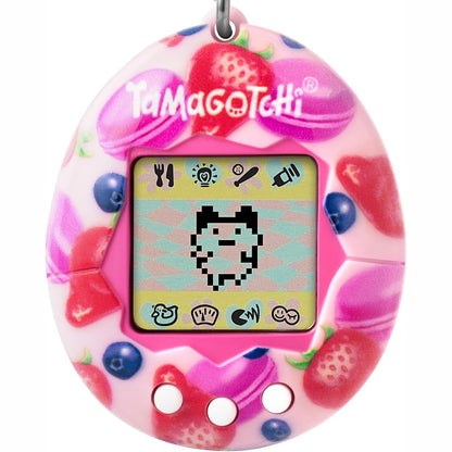 293743 - BANDAI Tamagotchi Original Berry Delicious, Kafshë shtëpiake interaktive me ekran LCD, 3 butona, mini-lojëra, Lodër për fëmijë 8 vjeç e lart, 42971