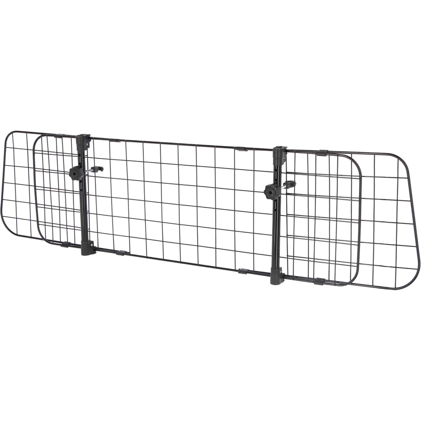 255927 - KERBL Barrierë Sigurie për Makina me Kafshë Shtëpiake, E Zezë, 30cm, 96-145cm, Metalike
