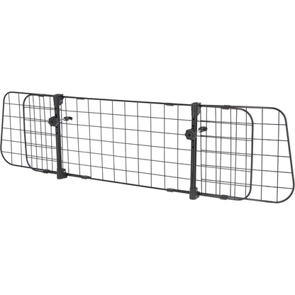 255927 - KERBL Barrierë Sigurie për Makina me Kafshë Shtëpiake, E Zezë, 30cm, 96-145cm, Metalike