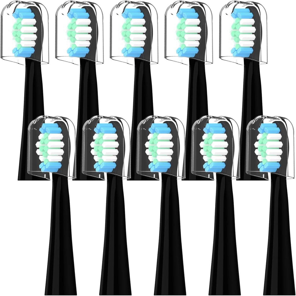 298631 - ORAL-B Koka Furçash Elektrike Pulsonic, 10 copë, e zezë, mesatare, përfshin kuti mbrojtëse
