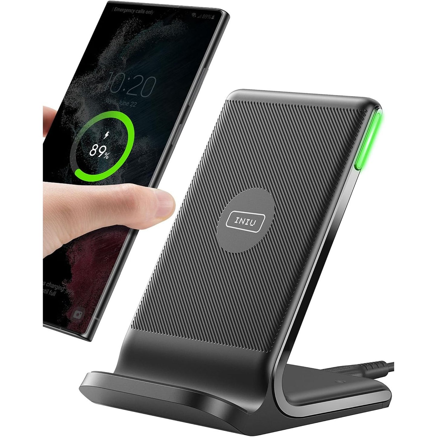 276924 - INIU – Mbështetëse karikimi pa tel, stacion karikimi induktiv 15W, për iPhone dhe Samsung