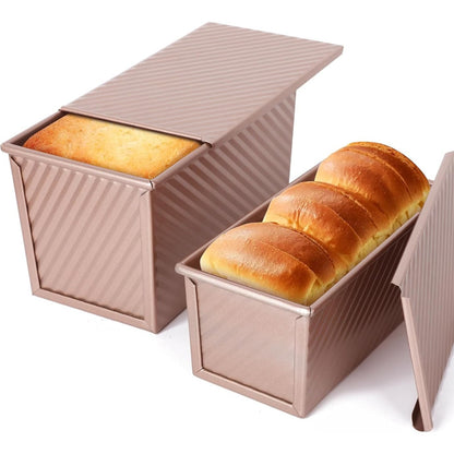 196689 - VINATO Tavë Pjekjeje për Bukë me Kapak, Set prej 2 Copësh, 21x11.5x11cm dhe 19x9.5x8cm, Material i Thetur