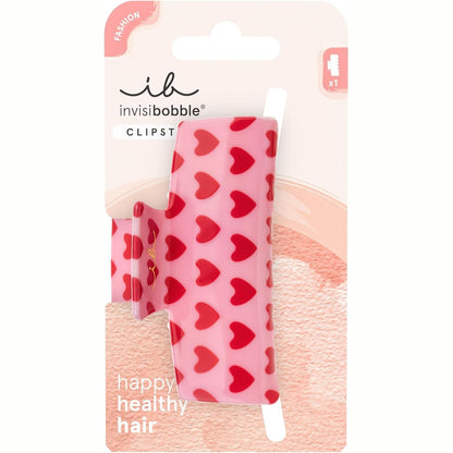 308263 - INVISIBOBBLE CLIPSTARI M Dashuria është në flokë (1 copë) | Kapëse flokësh me dizajn zemre | Madhësi mesatare për flokë të hollë | Set kapësesh flokësh për stile romantike dhe të gjalla