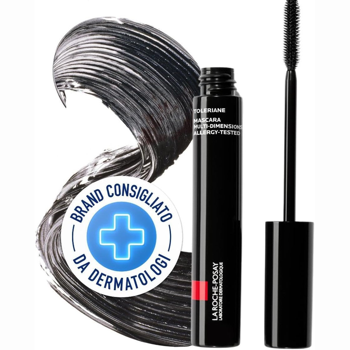 289885 - LA ROCHE-POSAY Toleriane Multi-Dimensions Rimel, 50ml, mbrojtës dhe jo-irritues, ngjyra: e zezë, deri në 16 orë qëndrueshmëri