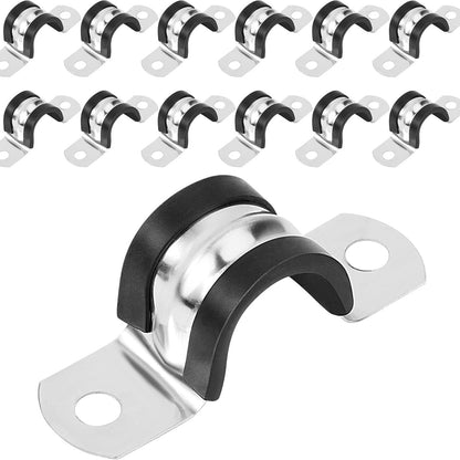 289272 - Songella Kapëse tubi në formë U-je - çelik inox 304 - 27 mm - 12 copë