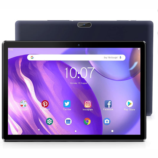 292553 - PRITOM Tablet, 10 inç, Android 13, 3G, kartë SIM, 64GB, katër bërthama, (TF 512GB), bateri 5000mAh, kamerë 8MP, thirrje 3G, WiFi, GPS, Bluetooth, USB tip C, i zi