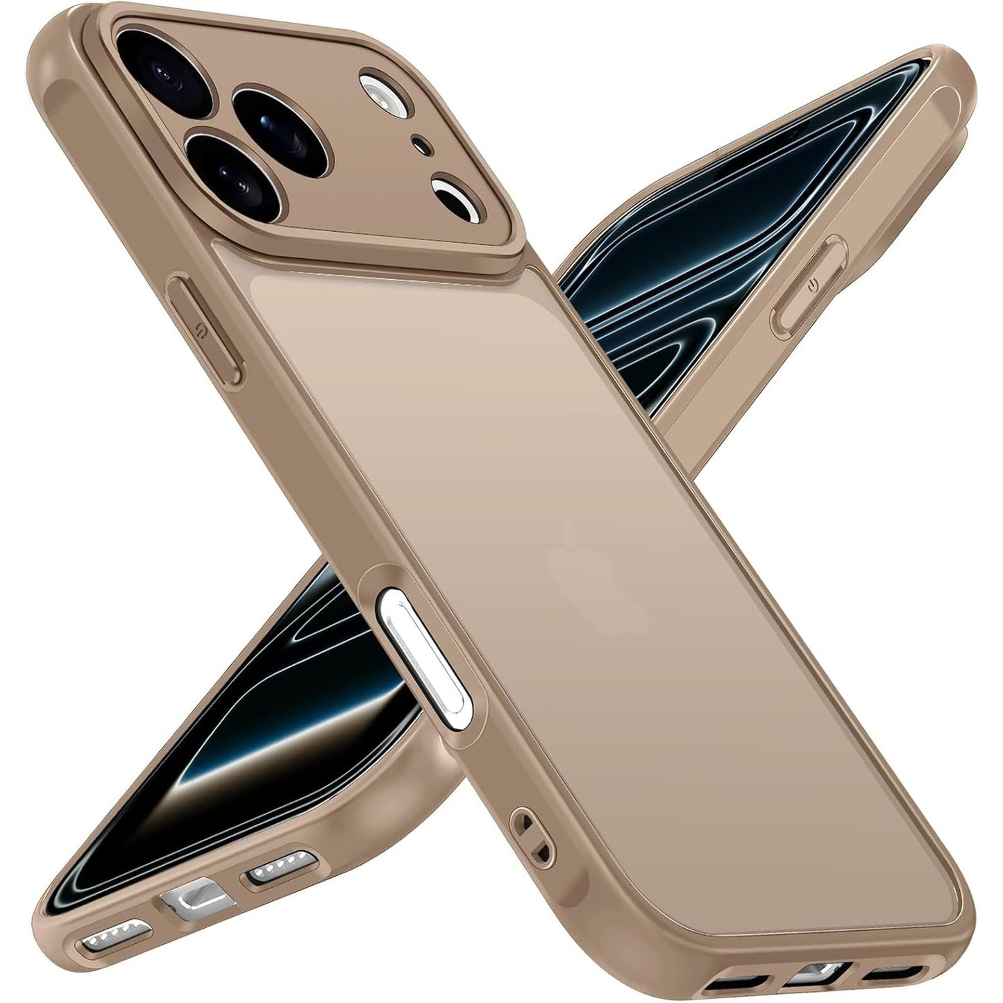 269622 - ivoler Mbrojtëse Matte Titanium Sand për iPhone 17 Pro MAX - Mbrojtje e Nivelit Ushtarak, rezistente ndaj goditjeve