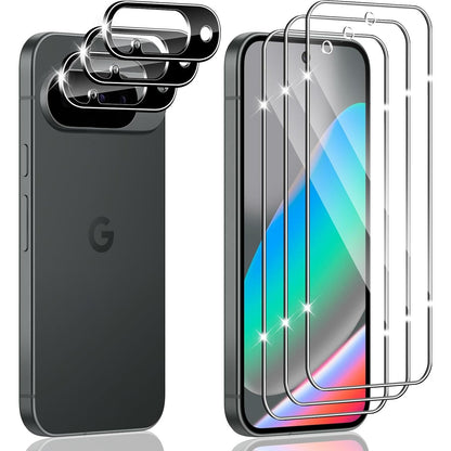 310733 - Hengnewro Mbrojtës ekrani qelqi për Google Pixel 10, 3 copë, fortësi 9H, film HD anti-gërvishtje