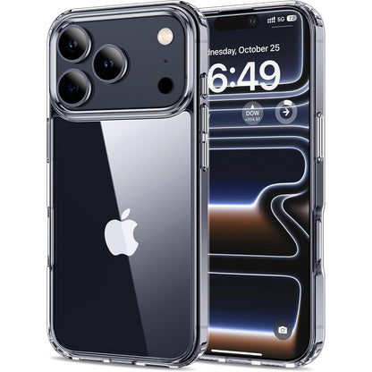 320650 - HOOMIL Mbrojtëse për iPhone 17 Pro 6.3 inç, Mbrojtëse Telefoni Transparente Kundër Zverdhjes, Mbulesë Mbrojtëse Rezistent ndaj Goditjeve - Crystal Clear