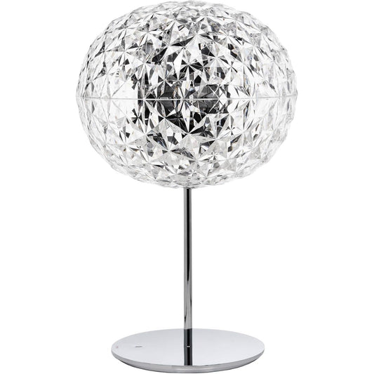 160509 - KARTELL Llambë Tavoline Planet me Kërcell, 22 W, Materiali: Kristal, Madhësia: 31 x 53 cm, me Rrotullim