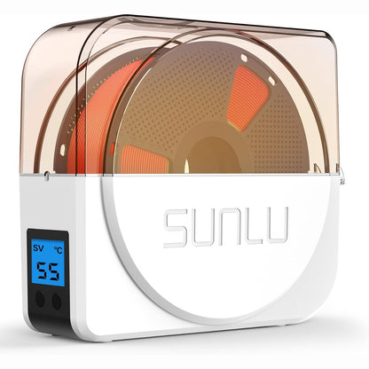 299357 - SUNLU Tharëse filamentesh për printer 3D S1 Plus, Ventilator qarkullues i integruar, Tharëse filamentesh 3D për PLA/PETG/TPU dhe filamente të tjerë, Kuti tharjeje filamentesh 3D për 1.75mm/2.85mm/3.00mm, E bardhë