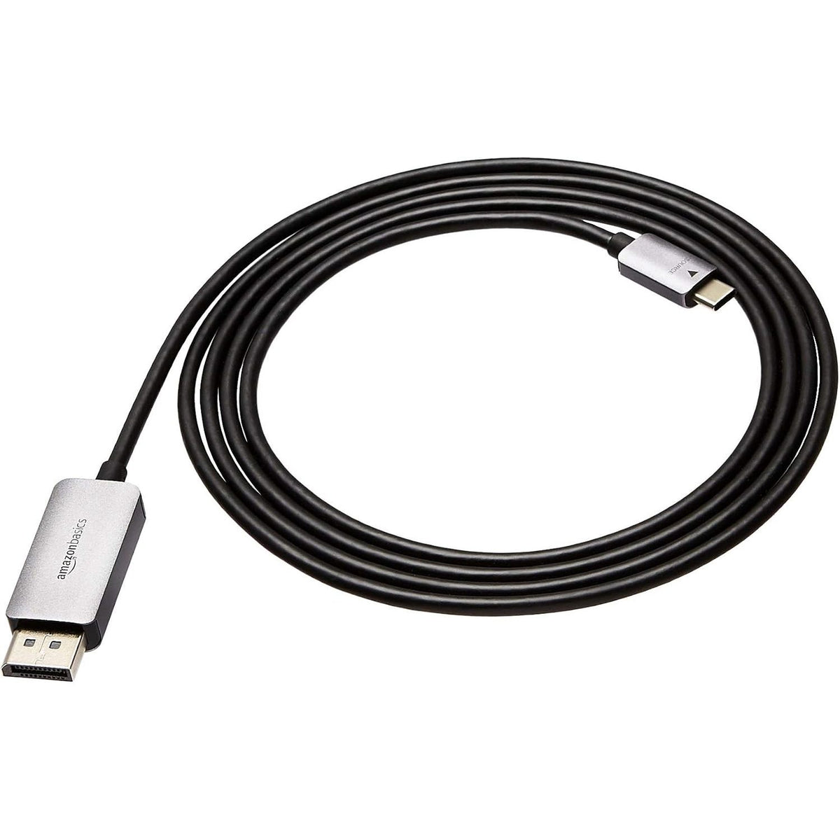 296228 - KABLO USB-C NË DISPLAYPORT AMAZON BASICS, ALUMINI, 1.8 M, E ZEZË