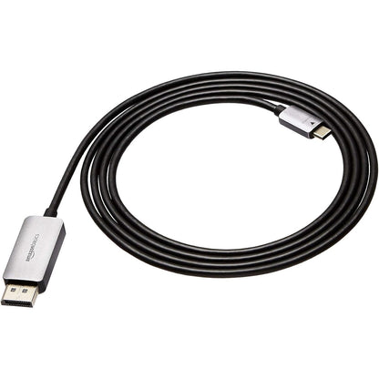 267148 - AMAZON BASICS Kabllo USB-C në DisplayPort, Alumini, 1.8 m, e zezë