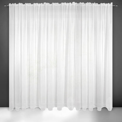 214044 - EUROFIRANY Perde Voile, e Bardhë, 350 x 250 cm