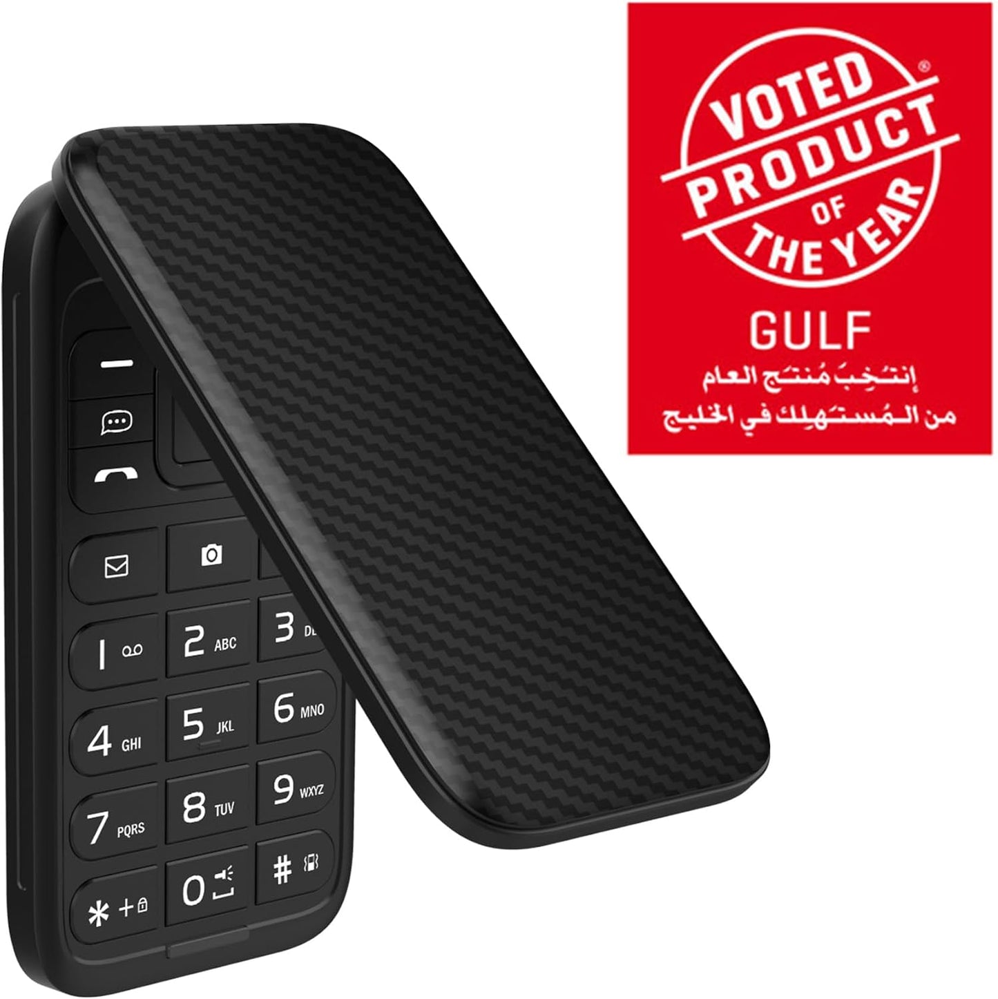 273173 - ENERGIZER E282SC+ - Flip Mobile - 4G LTE - Bateri 1400 mAh - Dual SIM (Nano SIM) - E zezë - I hapur - Kamera 2MP