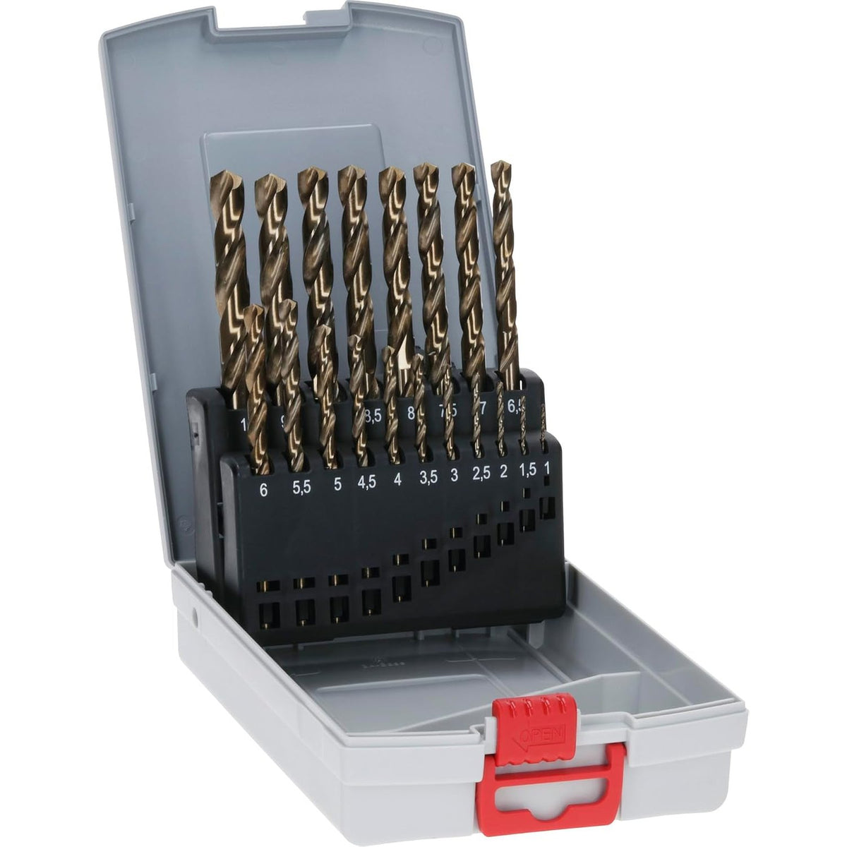 312732 - BOSCH 19x PRO, Set majash shpimi me kthesë prej çeliku inox HSS-Co