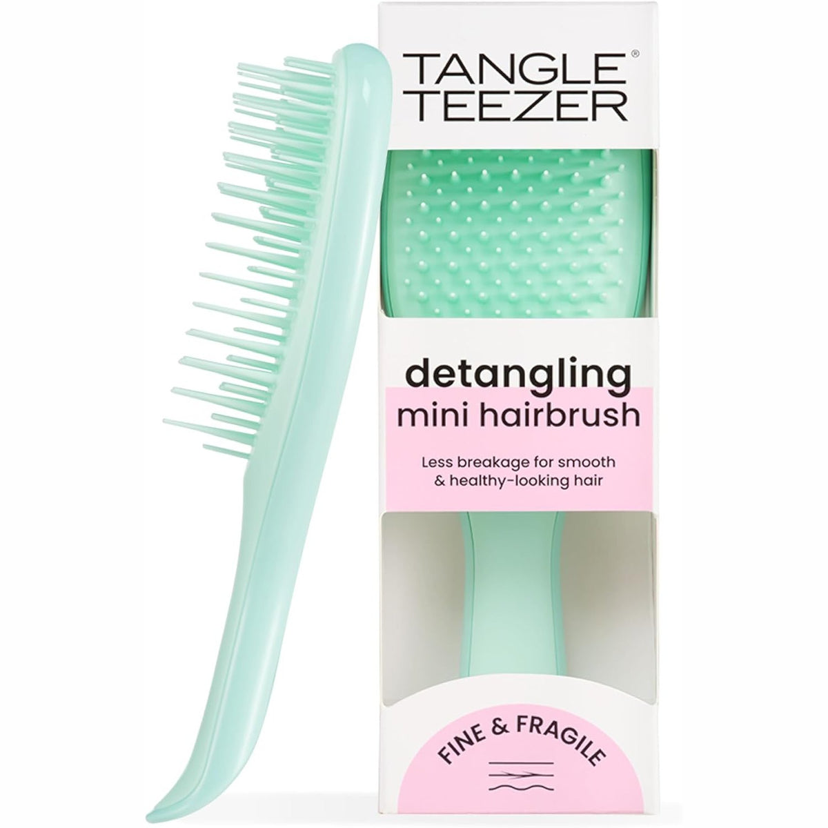 290118 - TANGLE TEEZER Furçë Ultimate Detangler e Vogël, për flokë të hollë dhe të ndjeshëm, ngjyrë turkuaz