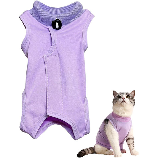 207086 - VESHEJE STERILIZIMI Nga Vjollcë, për Mace Femra pas Operacionit, Ndërrprerje Gjidhënie, Madhësi M - Rezistuese ndaj Rrjedhjeve, Material Mbështjellës Qime Mace