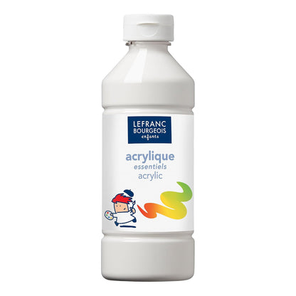 295426 - LEFRANC & BOURGEOIS Bojëra akrilike për fëmijë "Value Serie", Tub 500ml - E bardhë
