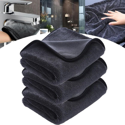 216022 - MIRO FRANCE Pecetë Mikrofibre Total Clean XXL, Pako me 3 copë, për Kabinë Dushi, Makinë, Shtëpi (40 * 60 cm)